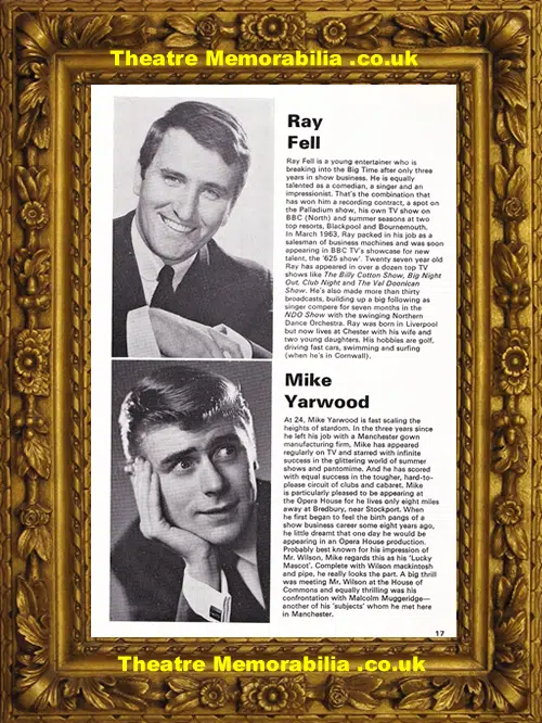 Manchester Opera House - The Bachelors Show - 1967 Mike Yarwood