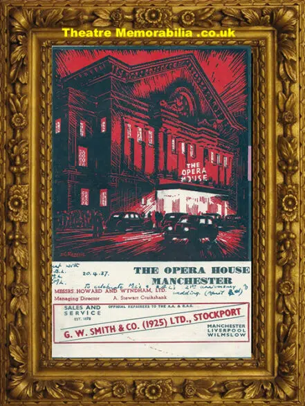Manchester Opera House Theatre – He Was Born Gay – 1937 Gielgud