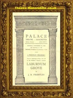Manchester Palace Theatre – Laburnum Grove – 1933