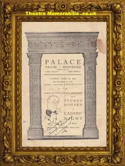 Manchester Palace Theatre – Ladies Night – 1934 – Signed