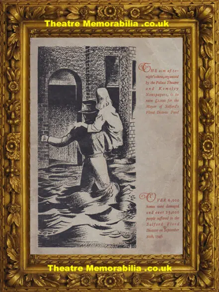 Manchester Palace Theatre – Salford Flood Disaster Benefit 1946