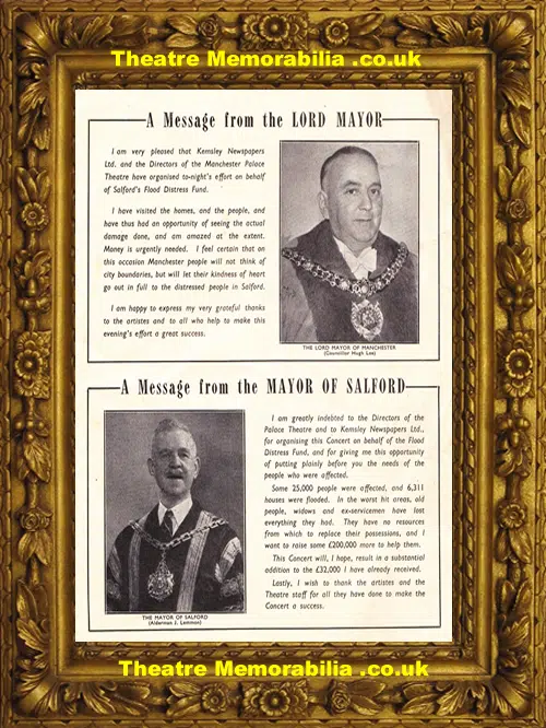 Manchester Palace Theatre - Salford Flood Disaster Benefit 1946