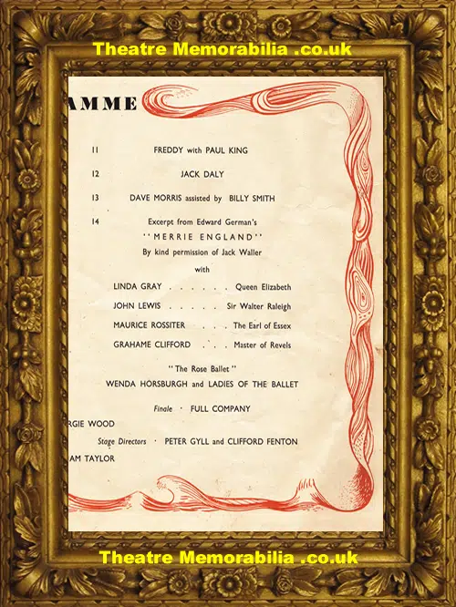 Manchester Palace Theatre - Salford Flood Disaster Benefit 1946