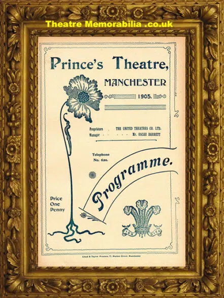 Manchester Princes Theatre – Davy Garrick – 1905
