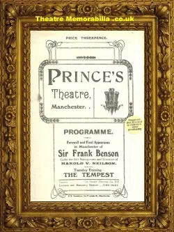 Manchester Princes’s Theatre – The Tempest – 1931