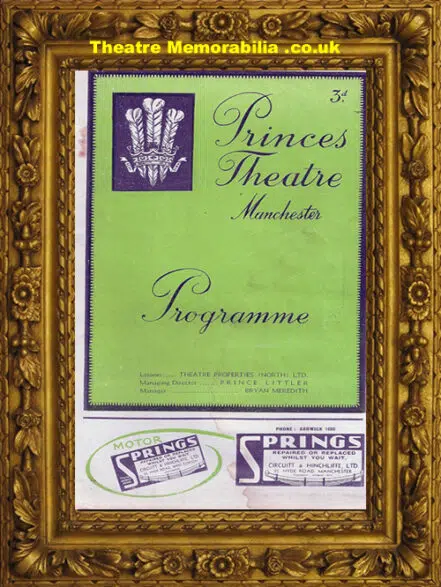 Manchester Princes’s Theatre – Victoria – 1938