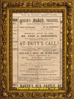 Manchester Queens Theatre – A Dutys Call – 1894