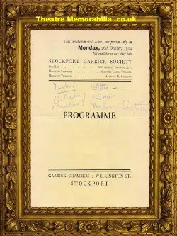 Manchester Stockport Garrick Theatre – Triple Bill – 1914 + Supp