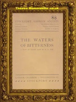 Manchester Stockport Garrick Theatre Waters Of Bitterness – 1912