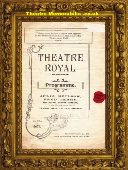 Manchester Theatre Royal – Sweet Nell Of Old Drury – 1917