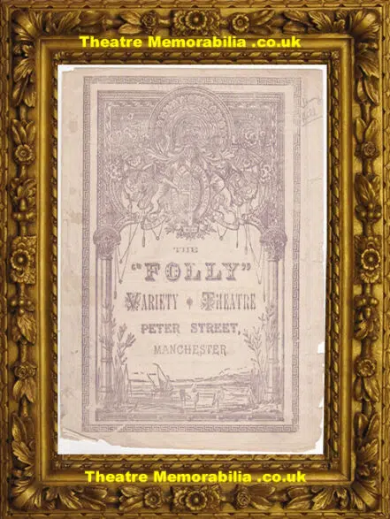 Manchester Variety Theatre – The Folly – Late 1800s