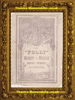 Manchester Variety Theatre – The Folly – Late 1800s