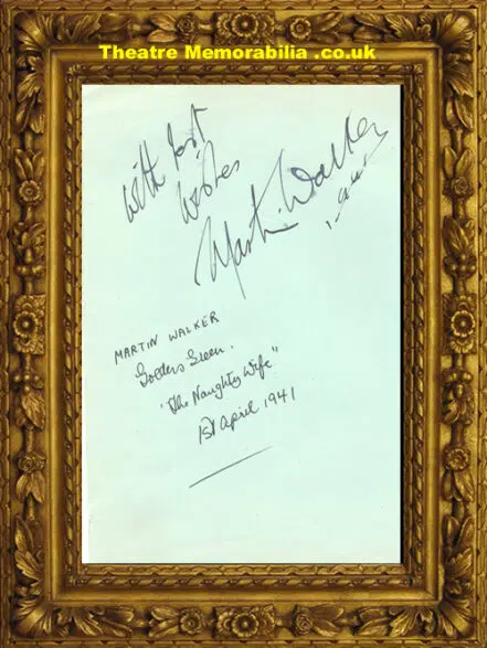 Marie Marion + Nelson Clifford + Martyn Walker + Autographs 1941
