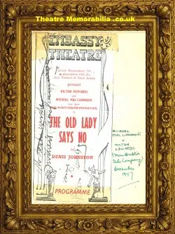 Michael Mac Liammoir + Hilton Edwards Autographs 1947