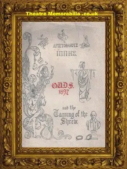 New Oxford University Theatre – ADS – Taming Of The Shrew – 1897