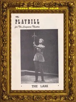 New York Longacre Theatre – The Lark – 1956 Christopher Plummer