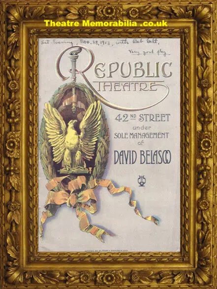 New York Republic Theatre – Temperamental Journey – 1913