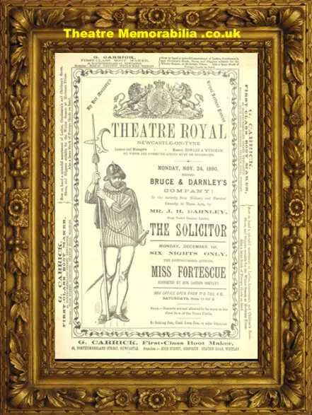 Newcastle Theatre Royal – The Solicitor – 1890