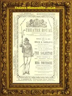 Newcastle Theatre Royal – The Solicitor – 1890