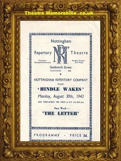 Nottingham Repertory Theatre – Hindle Wakes – 1943