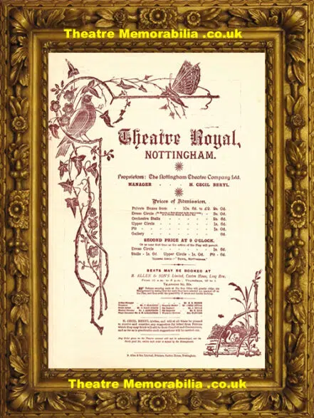 Nottingham Royal Theatre – A Life Of Pleasure – 1894
