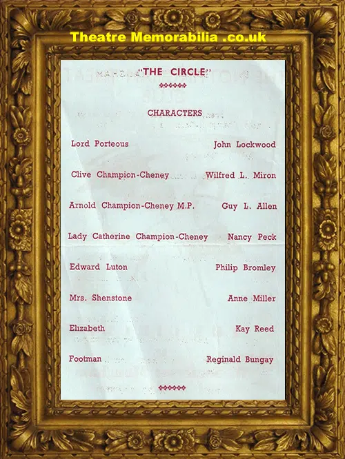 Nottingham Theatre Club - The Circle - 1947