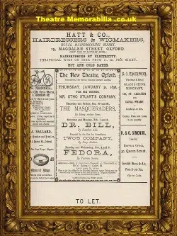 Oxford New Theatre – Fedora – 1896