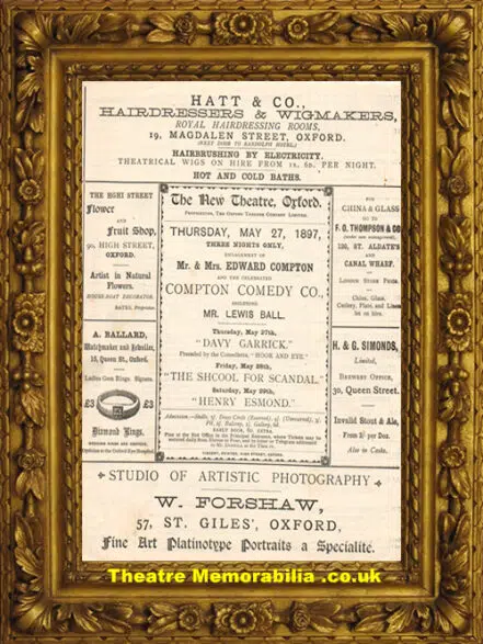 Oxford New Theatre – Hook and Eye – 1897