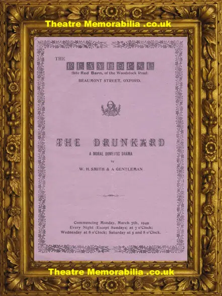 Oxford Playhouse Theatre – The Drunkard – 1949