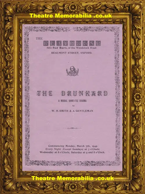 Oxford Playhouse Theatre - The Drunkard - 1949