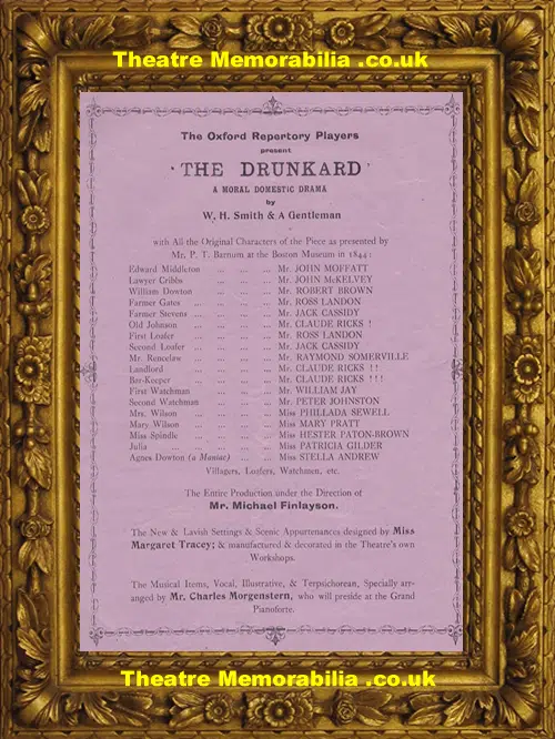 Oxford Playhouse Theatre - The Drunkard - 1949