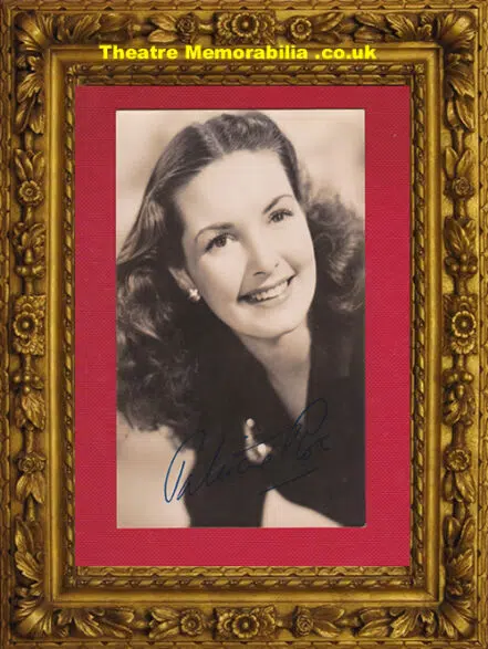 Patricia Roc Autographed Old Picture 1947
