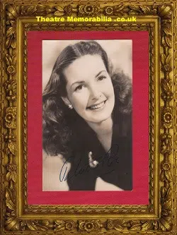Patricia Roc Autographed Old Picture 1947