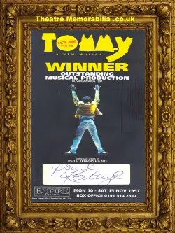 Paul Keating Autograph Tommy – Signed Theatre Flyer 1997