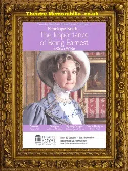 Penelope Keith Autograph Importance Being Earnest – Signed Flyer