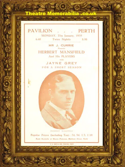 Perth Pavilion Herbert Mansfield Concert 1935