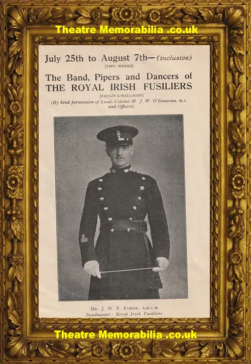 Plymouth City Band Concert Programme 1937 - Military Bands