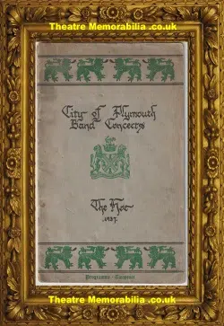 Plymouth City Band Concert Programme 1937 – Military Bands