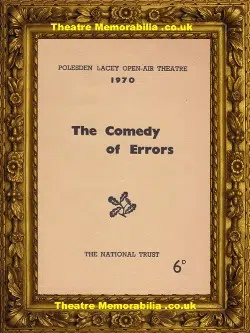 Polesden Lacey Open Air Theatre – Comedy Of Errors – 1970