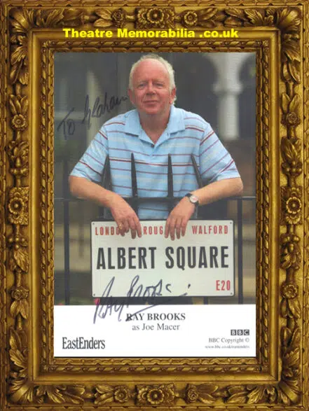 Ray Brooks Autograph Signed – Eastenders – Joe Marcer