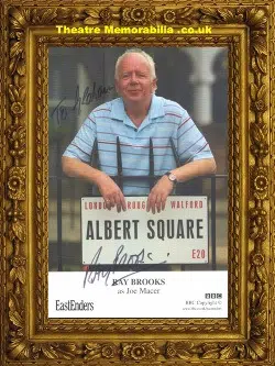 Ray Brooks Autograph Signed – Eastenders – Joe Marcer