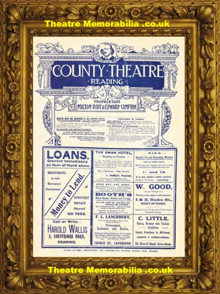 Reading County Theatre – Hindle Wakes – Late 1800s