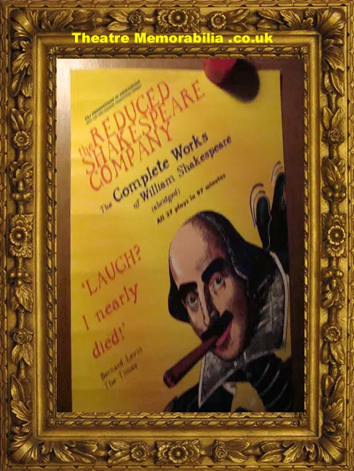 Reduced Shakespeare Company Theatre Poster 1980s