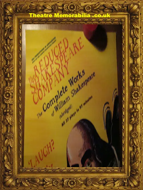Reduced Shakespeare Company Theatre Poster 1980s