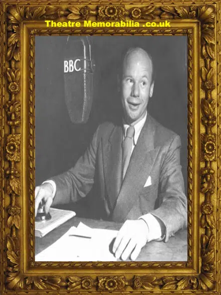 Roy Plomley Autograph Signed Card – BBC Radio Presenter 1950s