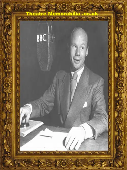 Roy Plomley Autograph Signed Card - BBC Radio Presenter 1950s
