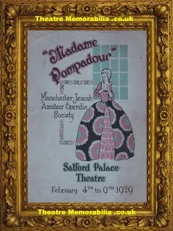 Salford Palace Theatre – Madame Pompadour – 1929 – Cross Lane