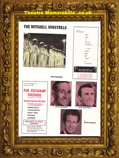 Scarborough Black & White Minstrel Show 1960 - Autographs + Extr