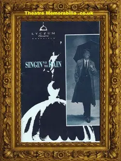 Sheffield Lyceum Theatre – Singin In The Rain + Flyer Tom Steele