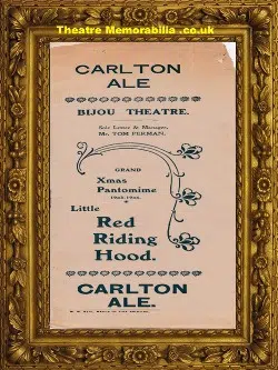 South Africa – Bijou Theatre – Little Red Riding Hood – 1903